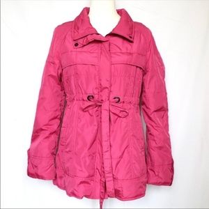 Tulle Anthropologie Pink Long Puffer Jacket Large